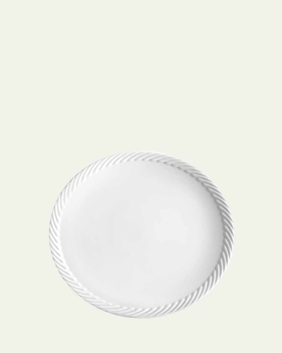 Corde Dinner Plate, White